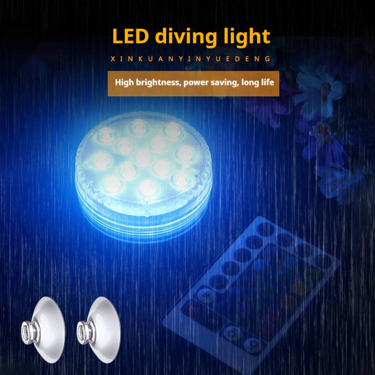 LED Diving Light Magnetic Suction Cup Underwater Light