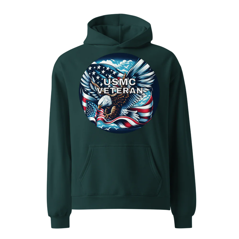 USMC Veteran Unisex Oversized Hoodie