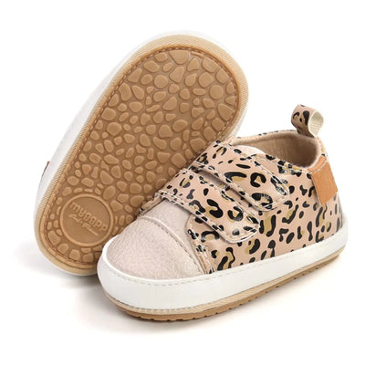 Baby Boys / Girls Shoes Non-Slip Rubber Sole High-Top PU Leather Sneakers