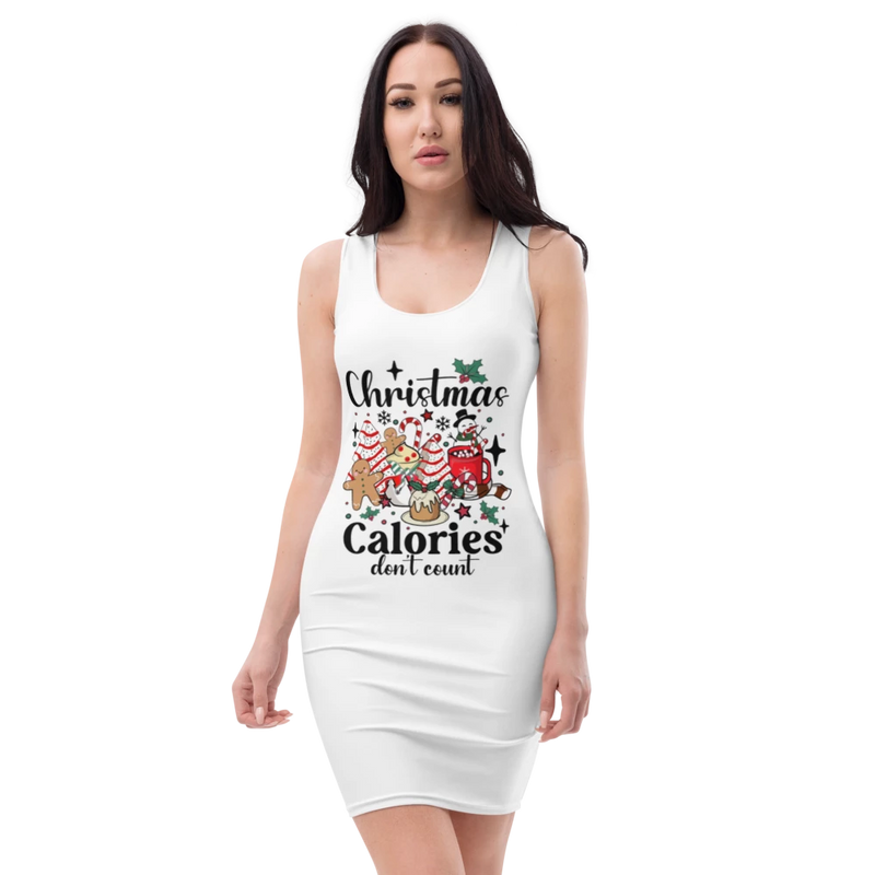 All-Over Print Bodycon Dress