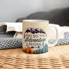 Outdoor Lovers Coffee Mug - And So The Adventure Begins