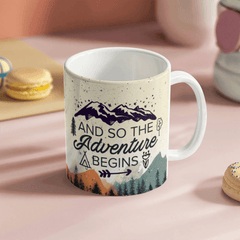 Outdoor Lovers Coffee Mug - And So The Adventure Begins