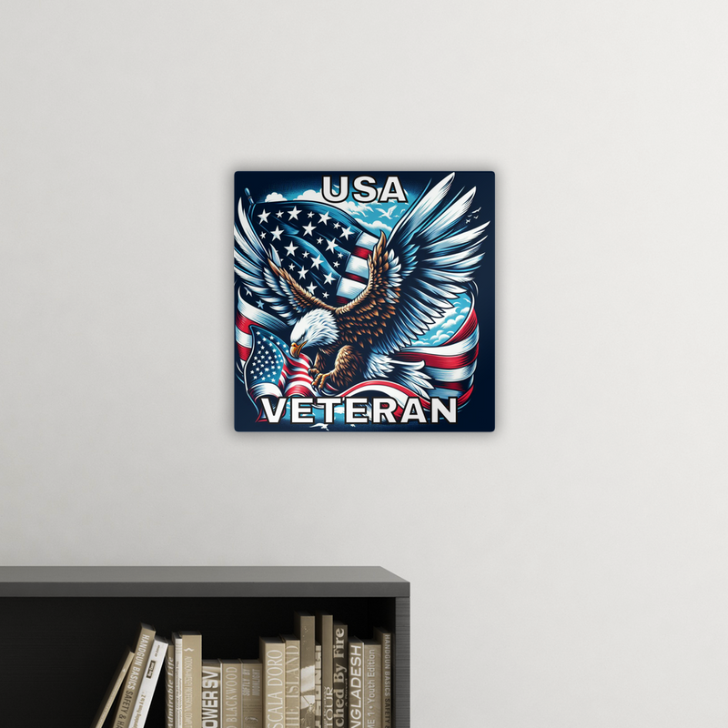 US Veteran Stunning Metal Wall Art