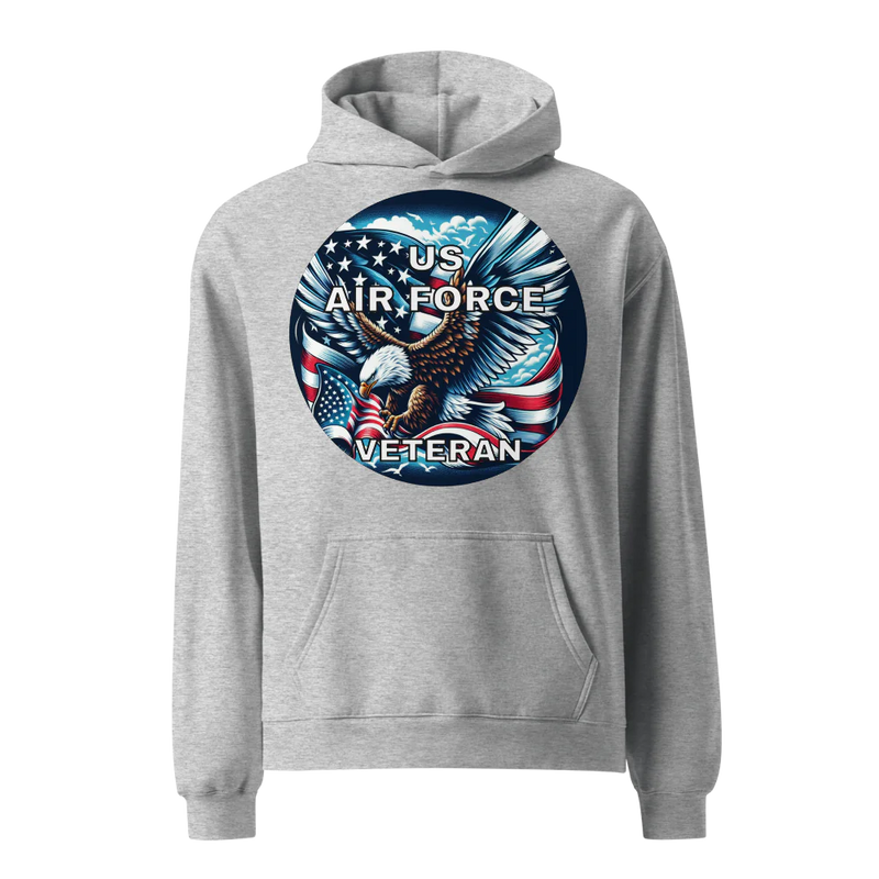 US Air Force Veteran Unisex Oversized Hoodie