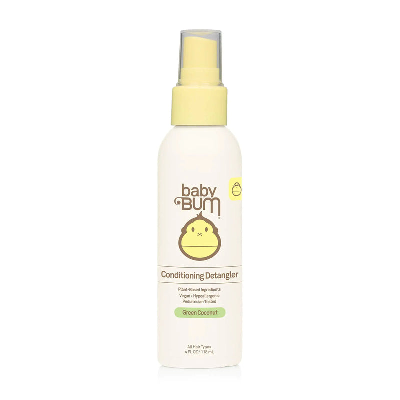 Baby Bum Conditioning Detangler Spray | Leave-In Conditioner Treatment with Soothing Coconut Oil| Natural Fragrance | Gluten Free and Vegan | 4 FL OZ 4 Fl Oz (Pack of 1)